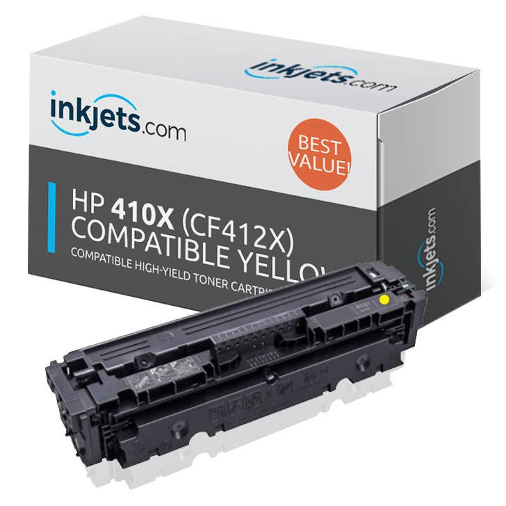 HP 410X (CF412X) Yellow High-Yield Compatible Toner Cartridge_Inkjets.com